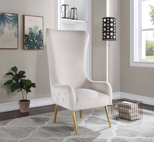 Meridian Furniture - Alexander Accent Chair in Cream - 536Cream - GreatFurnitureDeal