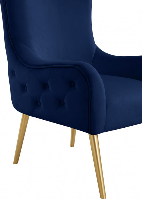 Meridian Furniture - Alexander Accent Chair in Navy - 536Navy - GreatFurnitureDeal