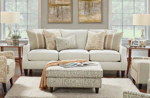 Southern Home Furnishings - Charlotte Parchment Sofa in Tan - 7002-00KP Charlotte Parchment - GreatFurnitureDeal