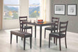 Coaster Furniture - Taraval Dark Brown 5 Piece Counter Height Dining Set - 150232-5SET