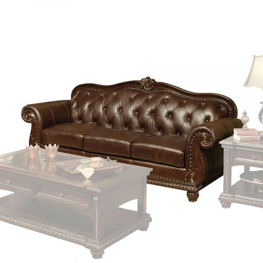 Acme Furniture - Anondale 4 Piece Top Grain Leather Living Room Set in Espresso - 15030-4SET - GreatFurnitureDeal