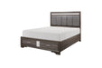 Homelegance - Luster 3 Piece Queen Platform Bedroom Set in Gray - 1505-1-3SET - GreatFurnitureDeal