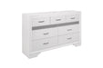 Homelegance - Luster Dresser in White - 1505W-5 - GreatFurnitureDeal