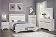 Homelegance - Luster 3 Piece Queen Platform Bedroom Set in White - 1505W-1-3SET - GreatFurnitureDeal