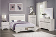 Homelegance - Luster 6 Piece Queen Platform Bedroom Set in White - 1505W-1-6SET - GreatFurnitureDeal