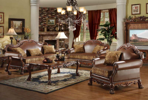 Acme Furniture - Dresden 2 Piece Leather Sofa Set in Brown - 15160B-2SET