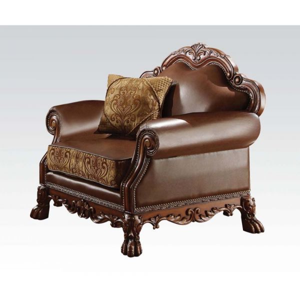 Acme Furniture - Anondale Chair & 1 Pillow in Brown  - 15162