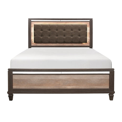 Homelegance - Danridge Eastern King Bed with LED Lighting in Brown - 1518K-1EK* - GreatFurnitureDeal