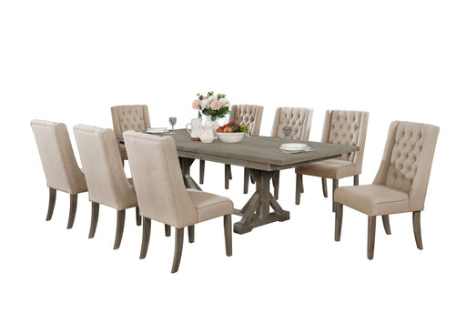 Mariano Furniture - 9 Piece Dining Table Set - BQ-D22-8D25SC - GreatFurnitureDeal