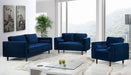 Meridian Furniture - Emily Velvet Sofa in Navy -  625Navy-S - GreatFurnitureDeal