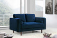 Meridian Furniture - Emily 3 Piece Living Room Set in Navy - 625Navy-S-3SET - GreatFurnitureDeal