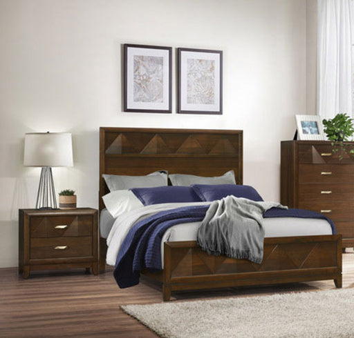 Homelegance - Aziel 3 Piece California King Bedroom Set in Walnut - 1535K-1CK-3SET - GreatFurnitureDeal