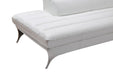 VIG Furniture - Divani Casa Graphite Modern White Leather Sectional Sofa - VGCA1541-WHT - GreatFurnitureDeal