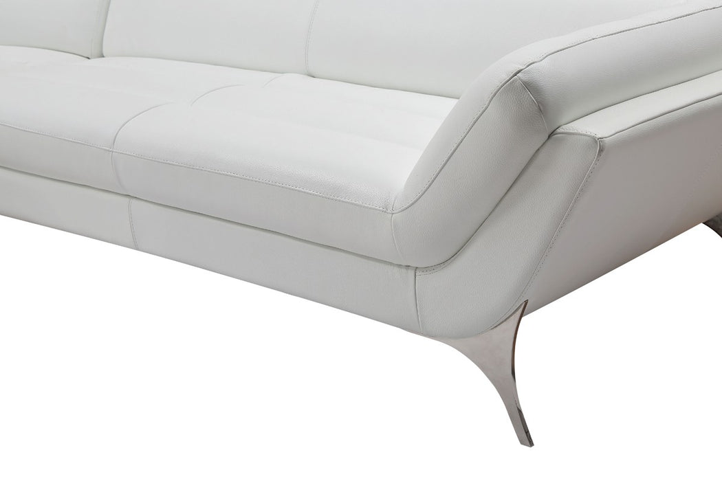 VIG Furniture - Divani Casa Graphite Modern White Leather Sectional Sofa - VGCA1541-WHT - GreatFurnitureDeal