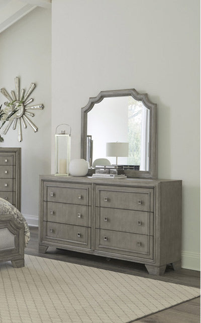Homelegance - Colchester Dresser with Mirror in Driftwood Gray - 1546-DM - GreatFurnitureDeal