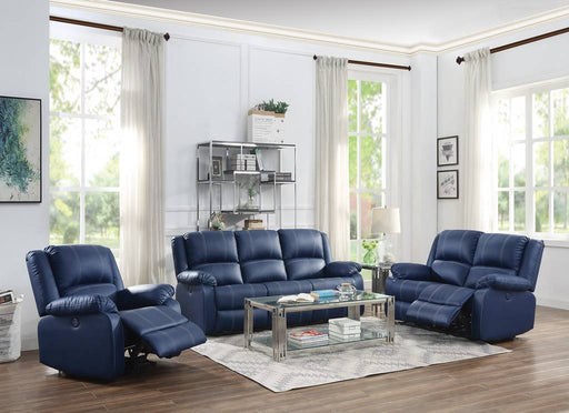 Acme Furniture - Zuriel 3 Piece Living Room Set in Blue - 54615-16-17 - GreatFurnitureDeal