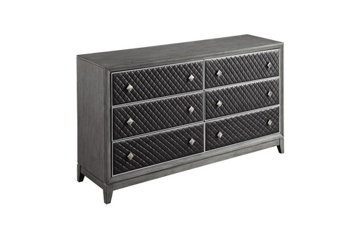 Homelegance - West End Dresser in Wire-Brushed Gray - 1566GY-5 - GreatFurnitureDeal