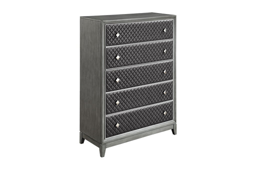 Homelegance - West End Chest in Wire-Brushed Gray - 1566GY-9 - GreatFurnitureDeal