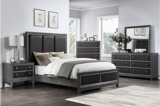 Homelegance - West End 5 Piece Queen Bedroom Set in Wire-Brushed Gray - 1566GY-1-5SET - GreatFurnitureDeal