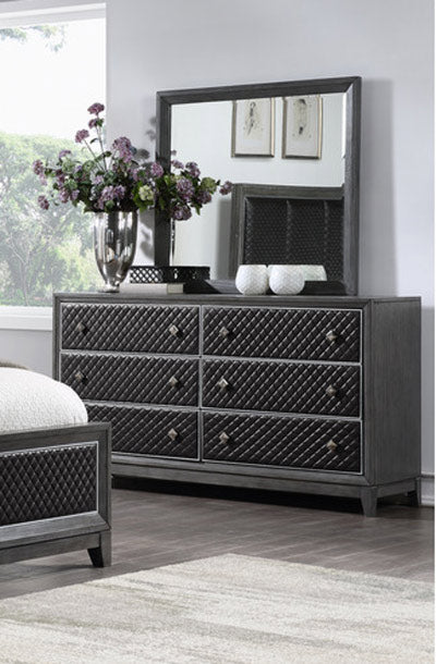 brushed grey dresser Grey Largo Dresser with White Concrete Top and Brushed Acacia Frame