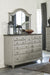 Homelegance - Mossbrook Dresser and Mirror in Light Gray - 1568-DM - GreatFurnitureDeal