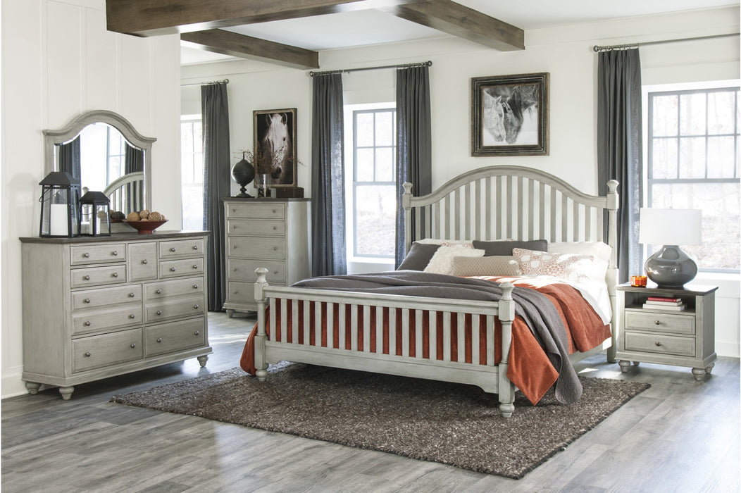 Homelegance - Mossbrook 6 Piece Queen Bedroom Set In Light Gray - 1568-Q-6SET - GreatFurnitureDeal