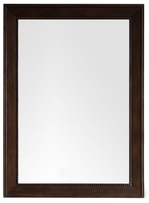 James Martin Furniture - Bristol 29" Rectangular Mirror, Burnished Mahogany - 157-M29-BNM