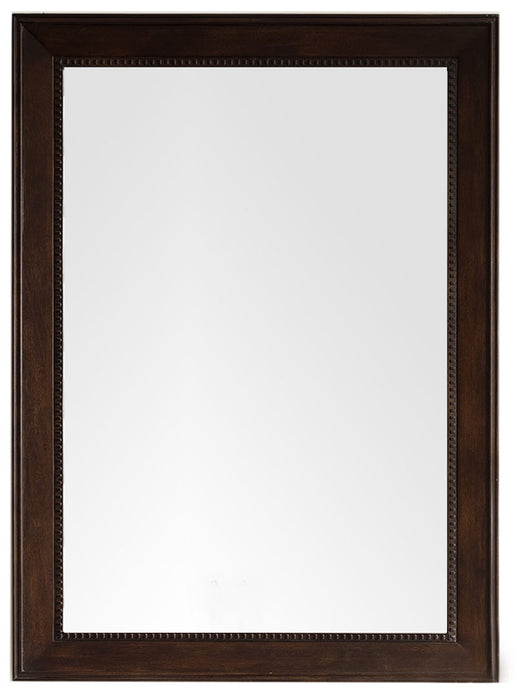 James Martin Furniture - Bristol 29" Rectangular Mirror, Burnished Mahogany - 157-M29-BNM