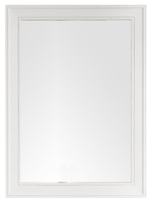 James Martin Furniture - Bristol 29" Rectangular Mirror, Bright White - 157-M29-BW - GreatFurnitureDeal