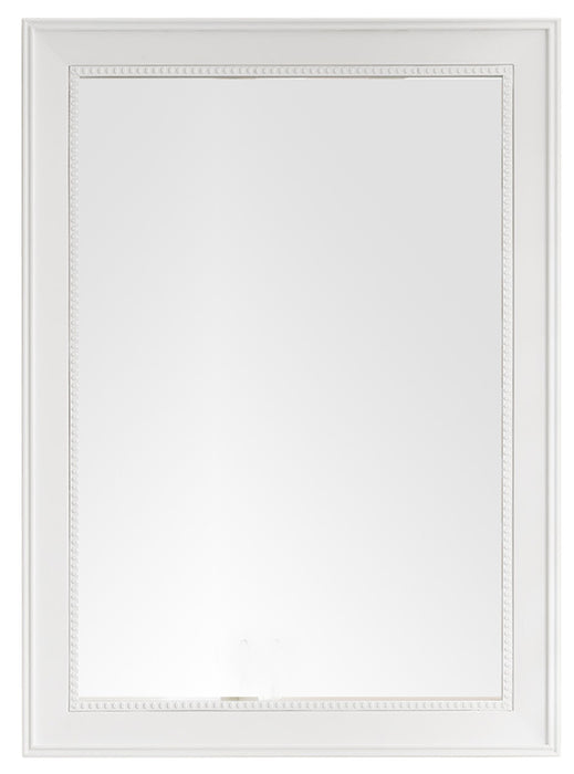 James Martin Furniture - Bristol 29" Rectangular Mirror, Bright White - 157-M29-BW