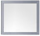 James Martin Furniture - Bristol 44" Rectangular Mirror, Silver Gray - 157-M44-SL - GreatFurnitureDeal