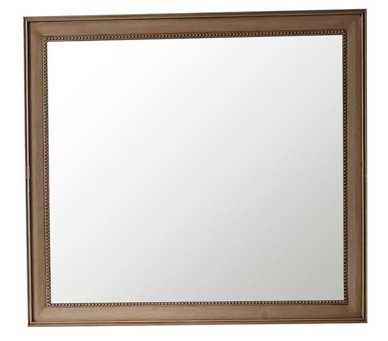 James Martin Furniture - Bristol 44" Rectangular Mirror, White Washed Walnut - 157-M44-WW