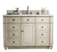 James Martin Furniture - Bristol 48" Single Vanity, Vintage Vanilla with 3 CM Carrara Marble Top - 157-V48-VV-3CAR - GreatFurnitureDeal