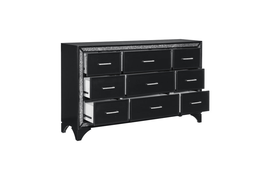 Homelegance - Salon Dresser in Pearl Black Metallic - 1572BK-D