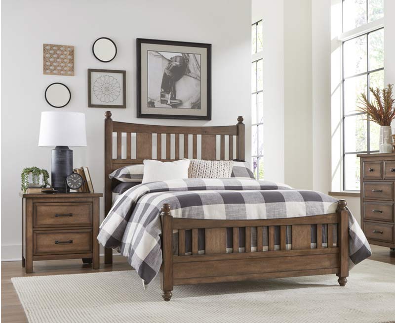 Homelegance - Brevard 3 Piece California King Bedroom Set in Light Brown - 1584K-1CK-3SET - GreatFurnitureDeal
