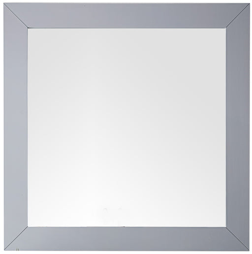 James Martin Furniture - Weston 40" Rectangular Mirror in Silver Gray - 148-M40-SL - GreatFurnitureDeal