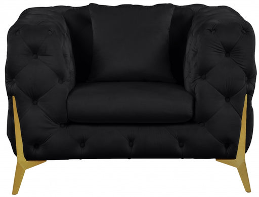 Meridian Furniture - Kingdom Chair in Black - 695Black-C - GreatFurnitureDeal