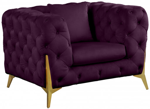 Meridian Furniture - Kingdom Chair in Purple - 695Purple-C - GreatFurnitureDeal