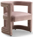 Meridian Furniture - Blair Velvet Dining-Accent Chair in Pink - 530Pink - GreatFurnitureDeal
