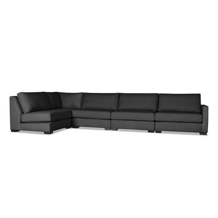 Nativa Interiors - Chester Modular L-Shaped Sectional Right Arm Facing 159" Charcoal -SEC-CHST-CL-UL3-5PC-PF-CHARCOAL - GreatFurnitureDeal