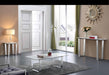 Meridian Furniture - Carlton Coffee Table in Chrome - 235-C - GreatFurnitureDeal