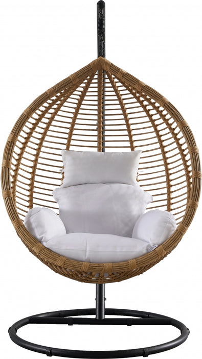Meridian Furniture - Tarzan Outdoor Patio Swing Chair in Natural - 333 - GreatFurnitureDeal