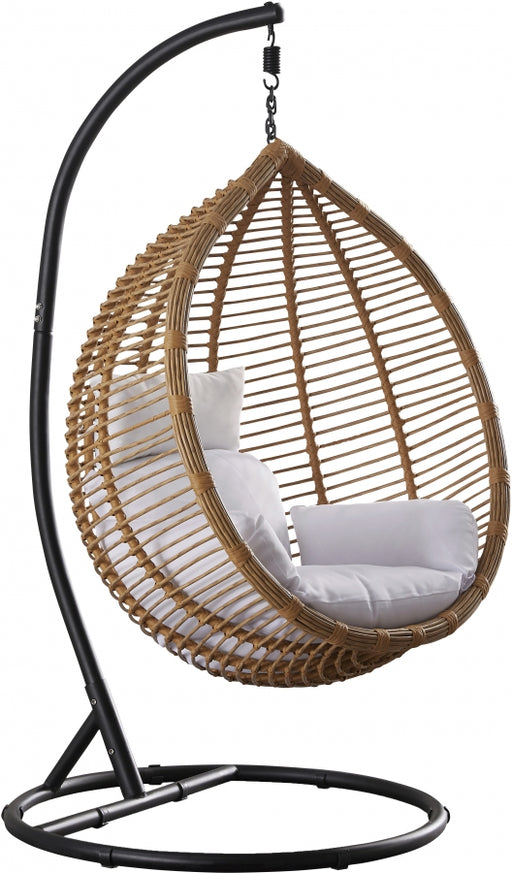 Meridian Furniture - Tarzan Outdoor Patio Swing Chair in Natural - 333 - GreatFurnitureDeal