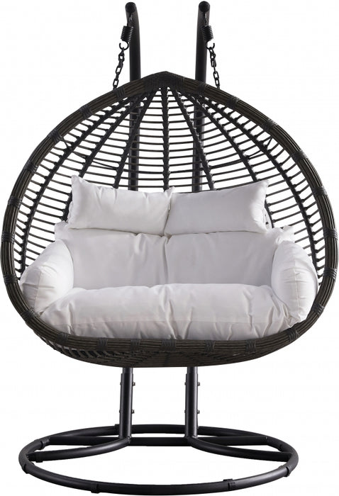 Meridian Furniture - Tarzan Outdoor Patio Swing Chair in Dark Grey - 334 - GreatFurnitureDeal