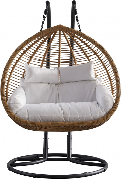 Meridian Furniture - Tarzan Outdoor Patio Swing Chair in Natural - 335 - GreatFurnitureDeal