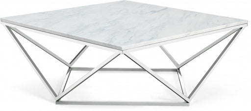 Meridian Furniture - Skyler Coffee Table in Chrome - 244-C - GreatFurnitureDeal