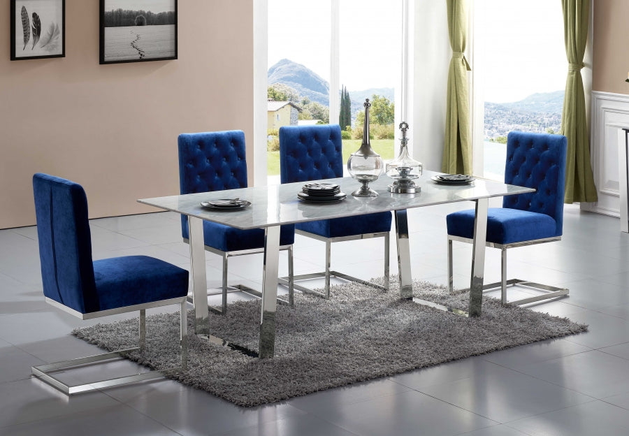 Meridian Furniture - Carlton Chrome Dining Table - 735-T