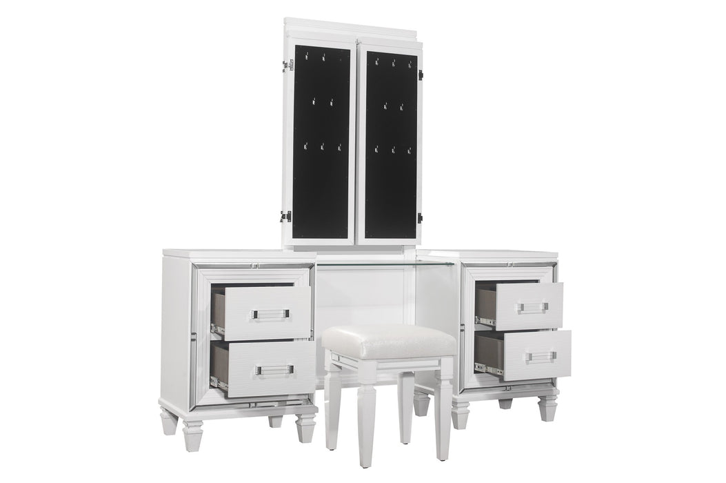 Homelegance - Tamsin Vanity Dresser with Mirror Set in White - 1616W-15* - GreatFurnitureDeal