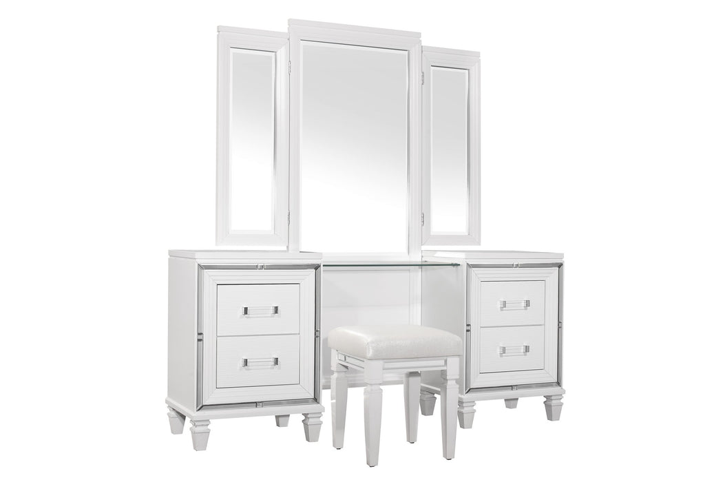 Homelegance - Tamsin Vanity Dresser with Mirror Set in White - 1616W-15*