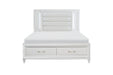 Homelegance - Tamsin 5 Piece Eastern King Platform Bedroom Set in White - 1616WK-1EK-5SET - GreatFurnitureDeal
